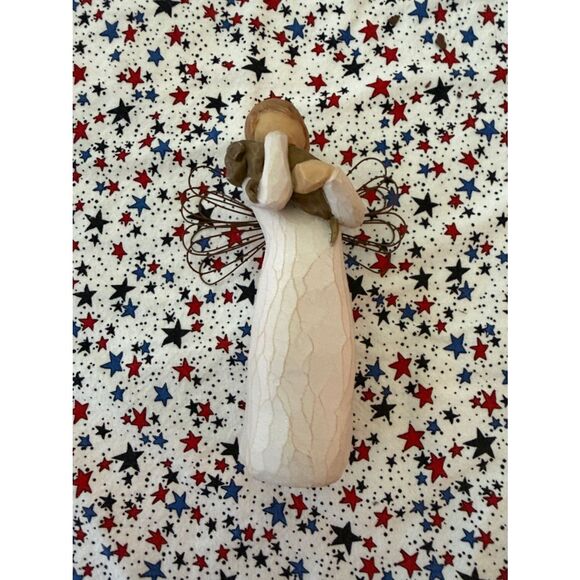 Willow Tree | Art | Willow Tree Cream Angel Holding Tan Dog With Brown ...